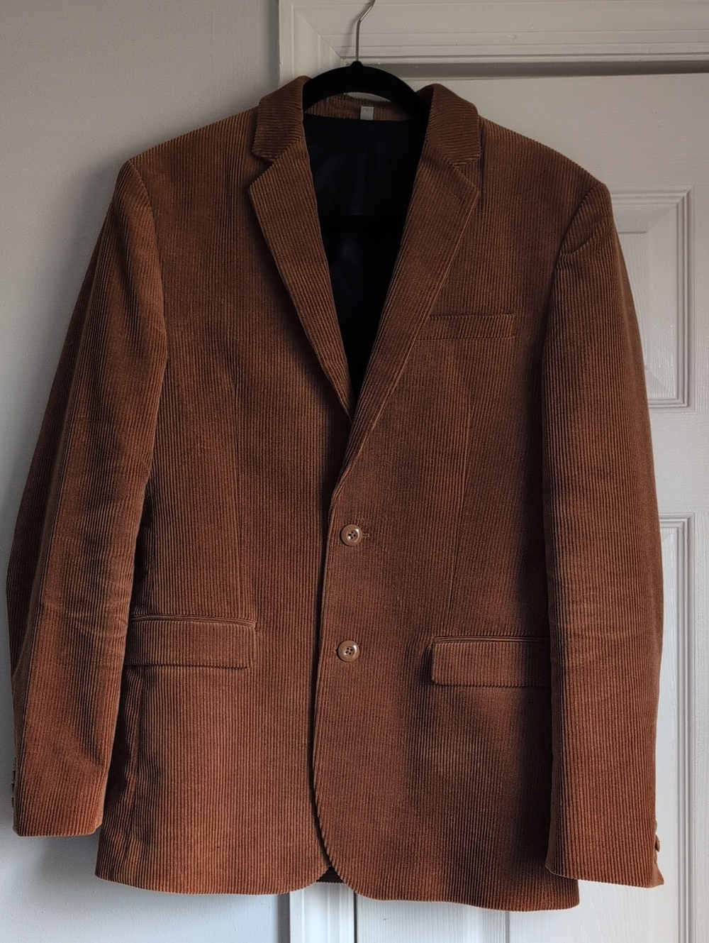 Express Men's Brown Corduroy Blazer - Two-Button Sport Coat